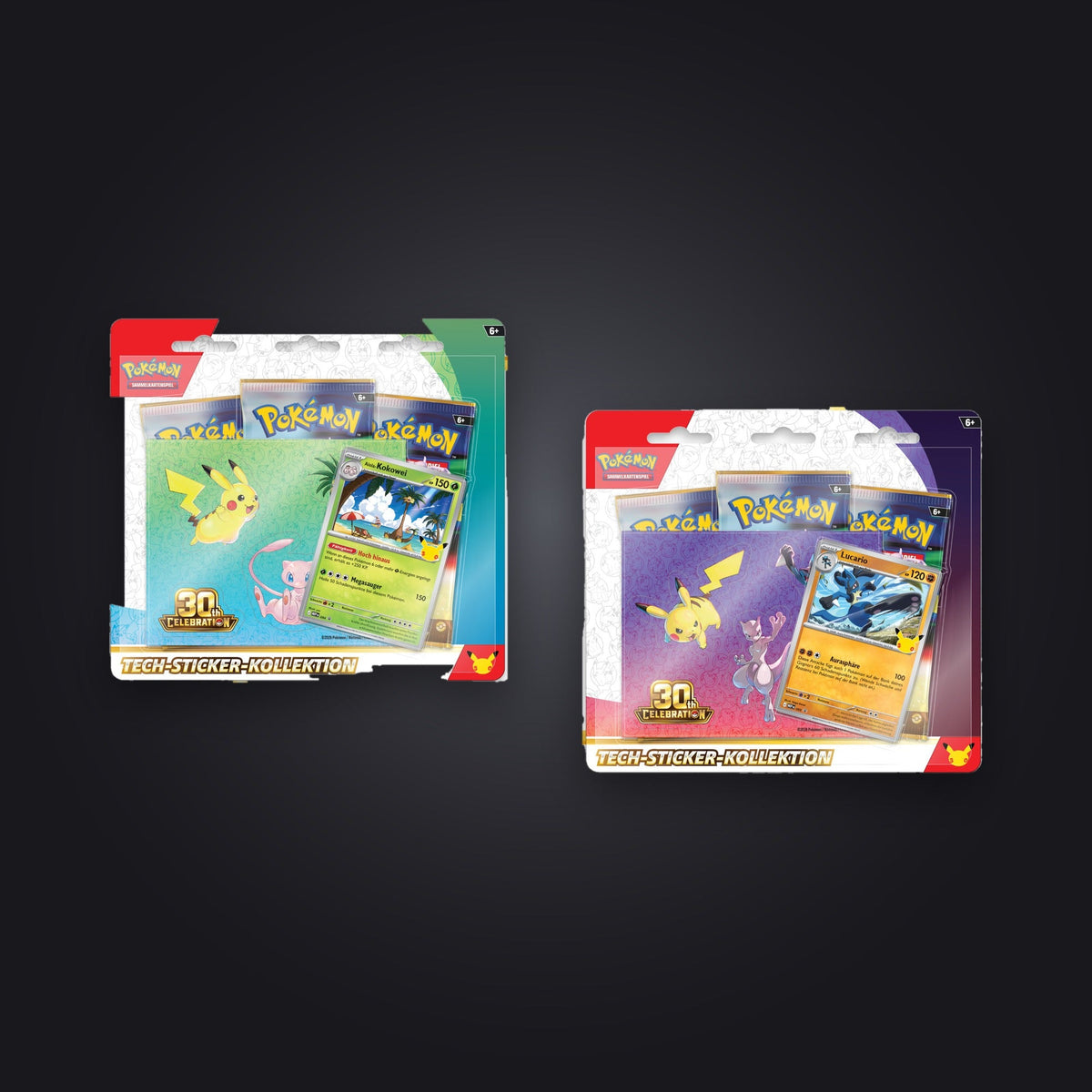 Pokémon 30 Jahre – Tech-Sticker-Kollektion (Deutsch)