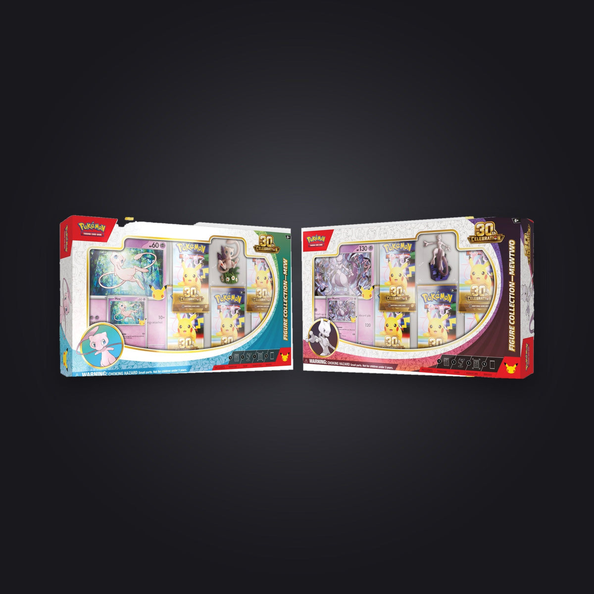 Pokémon 30th Celebration – Figure Collection Mew / Mewtwo (Englisch)