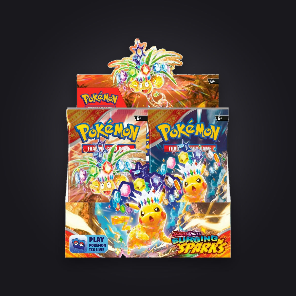 Pokémon Surging Sparks Booster Box – 36 Booster (SV8) Englisch