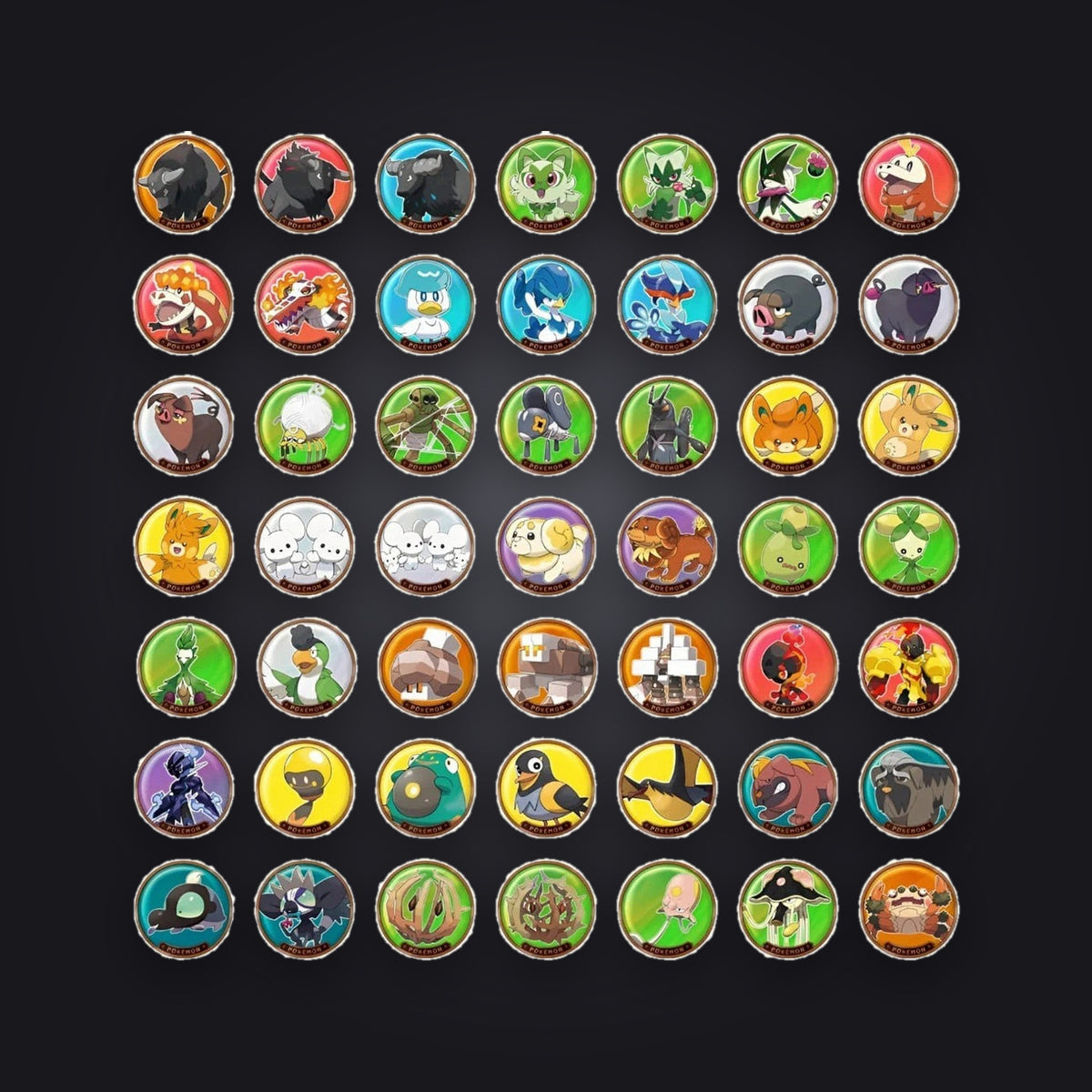 Pokemon Paldea Blind Box - Magnetic Coin Set [S-CHN]